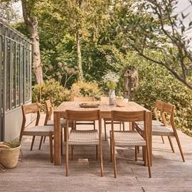 Salon de jardin teck massif 8 personnes