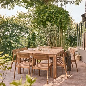 Salon de jardin teck massif 8 personnes