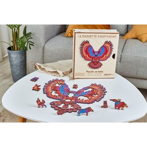 La chouette somptueuse  puzzle bois, c b