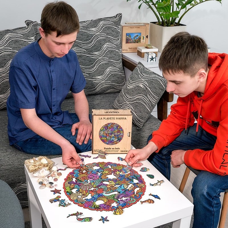 La planète marina puzzle bois, c b