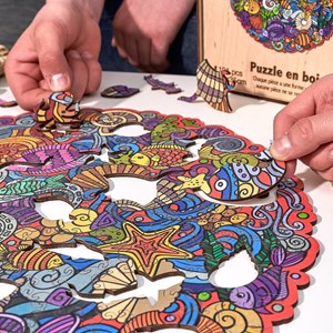 La planète marina  puzzle bois, c b