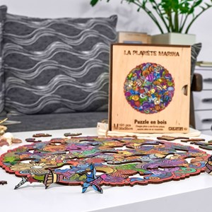 La planète marina  puzzle bois, c b
