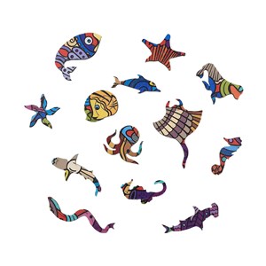 La planète marina  puzzle bois, c b