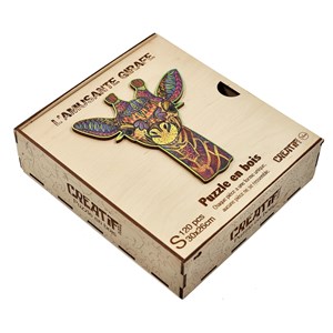 L'amusante girafe  puzzle bois, c b