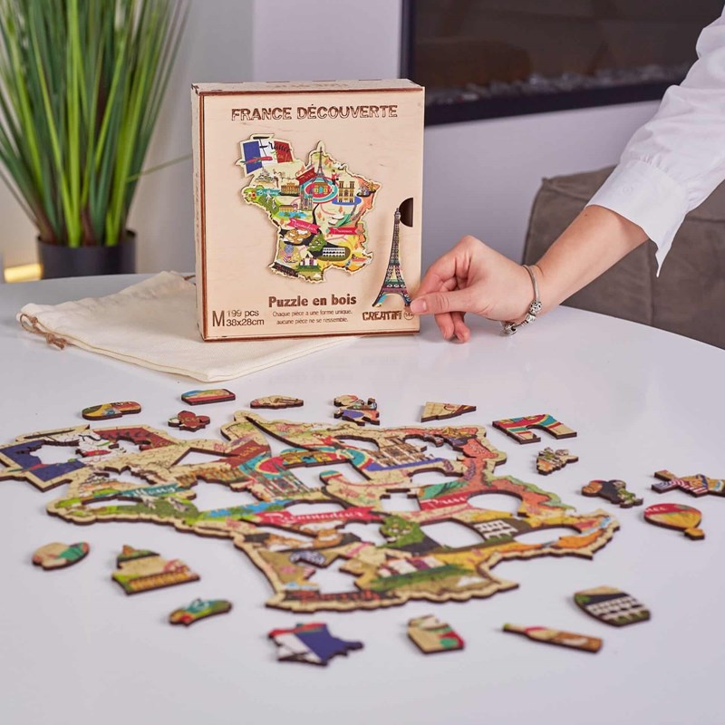 La france découverte puzzle bois, c b