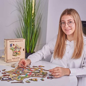 La france découverte  puzzle bois, c b