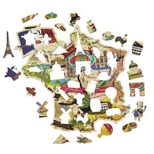 La france découverte  puzzle bois, c b