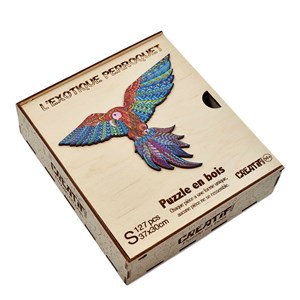 L'exotique perroquet  puzzle bois, c b
