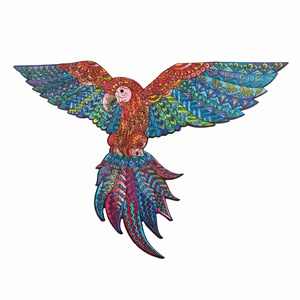 L'exotique perroquet  puzzle bois, c b