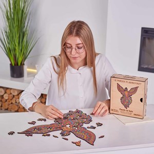 Le phénix flamboyant  puzzle bois, c b