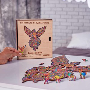 Le phénix flamboyant  puzzle bois, c b