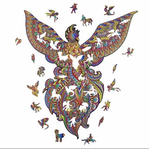 Le phénix flamboyant  puzzle bois, c b