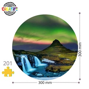 L'aurore boréale  puzzle bois, c b