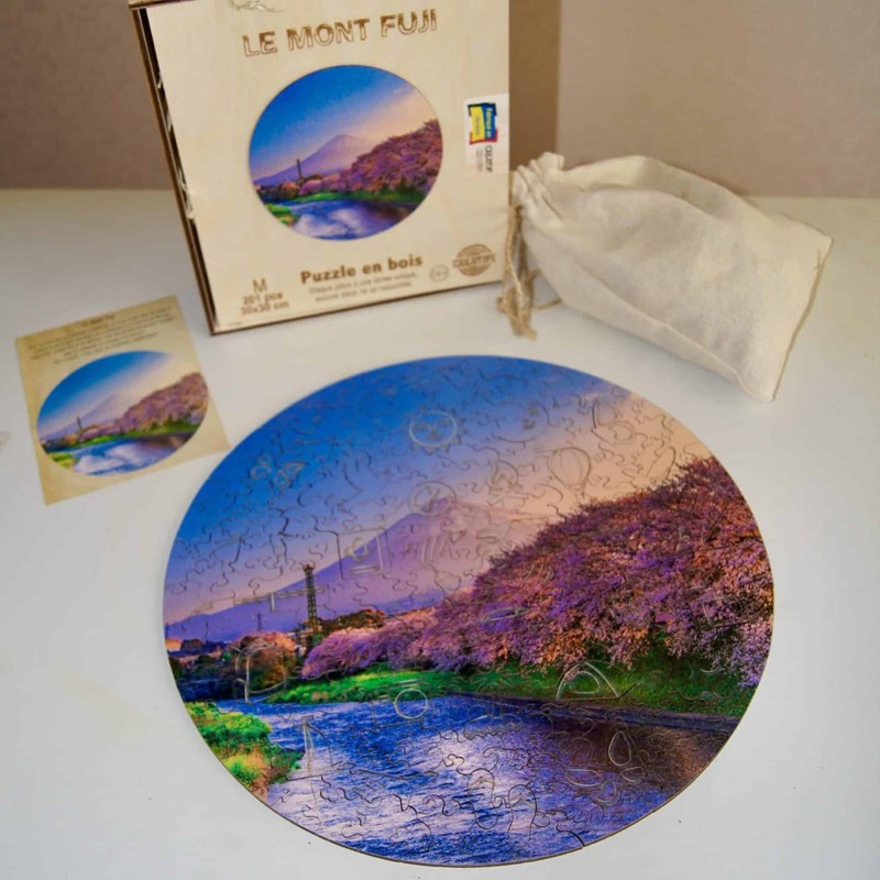 Le mont fuji puzzle bois, c b