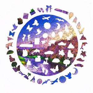 Le mont fuji  puzzle bois, c b