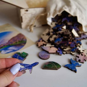 Le mont fuji  puzzle bois, c b