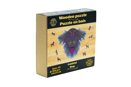 Le chien docile  puzzle bois, b c