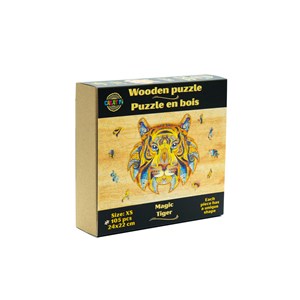 Le tigre captivant  puzzle bois, b c