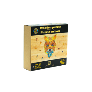 Le renard rusé  puzzle bois, b c