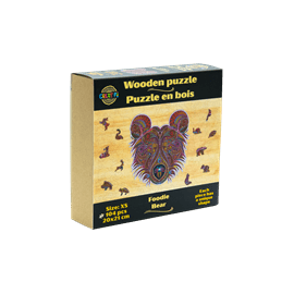 L'ours gourmand  puzzle bois, b c