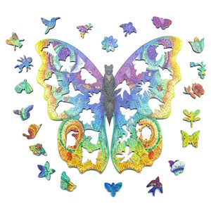 Le papillon lumineux  puzzle bois, b c