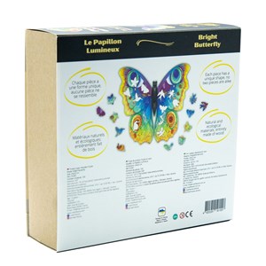 Le papillon lumineux  puzzle bois, b c
