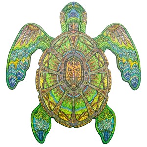 La tortue verte  puzzle bois, b c