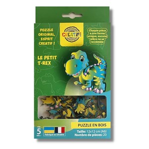 Le petit t-rex  - puzzle en bois
