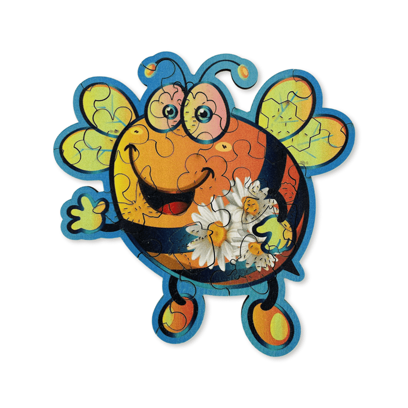 L'abeille travailleuse - puzzle en bois