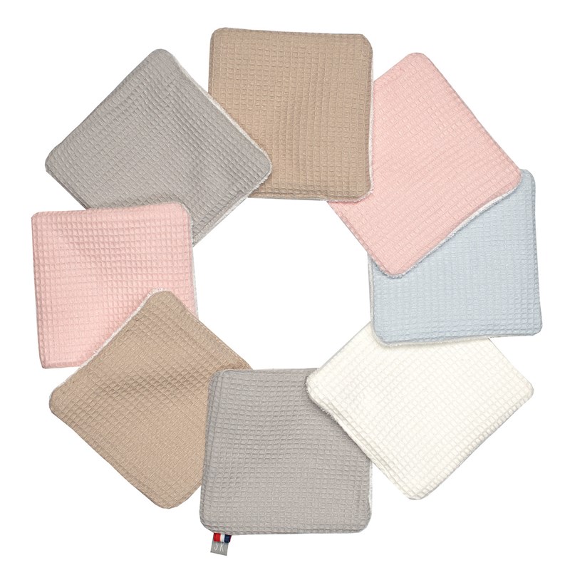 Lingettes lavables 8 pièces en bambou