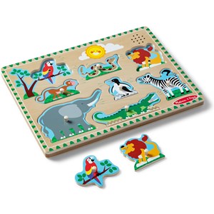 Puzzle sonore animaux du zoo