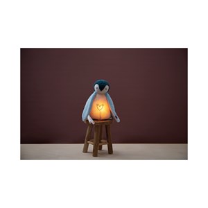 Peluche veilleuse - manchot bleu