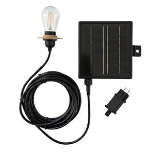 Câble électrique solaire avec ampoule noir enna