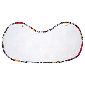 Bavoir d'épaule wax fleurs mariage