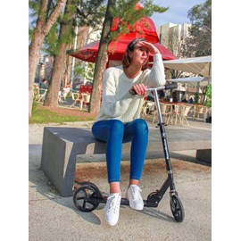 Trottinette ados adultes 100 kg, pliable