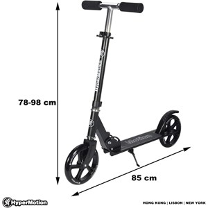 Trottinette ados adultes 100 kg, pliable
