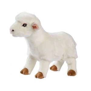 Agneau blanc peluche 28cm