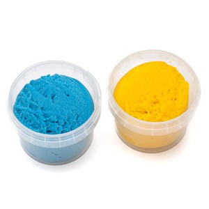Set de pâte à modeler bleu et jaune