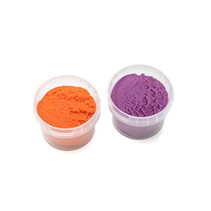 Set de pâte à modeler orange et vio
