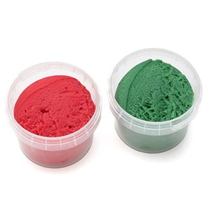 Set de pâte à modeler rouge et vert