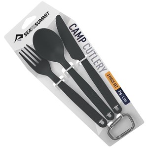 Kit de couverts sea to summit camp cutlery set gris