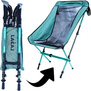 Chaise pliable et bâtons lacal large stick chair