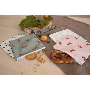 Lot de 2 pochettes à snack little f