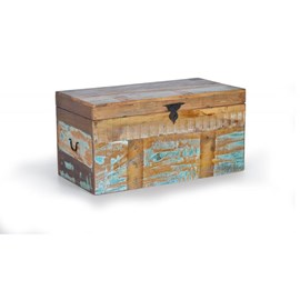 Coffre bois marron - décoration