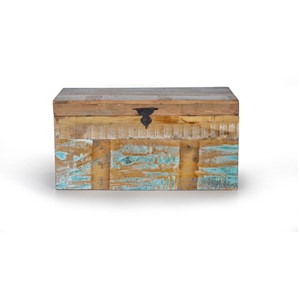 Coffre bois marron - décoration