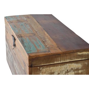 Coffre bois marron - décoration