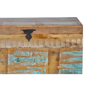 Coffre bois marron - décoration