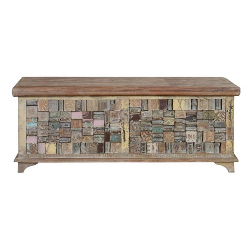 Coffre bois marron - décoration