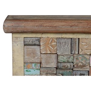 Coffre bois marron - décoration