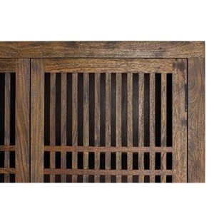 Armoire bois marron - décoration